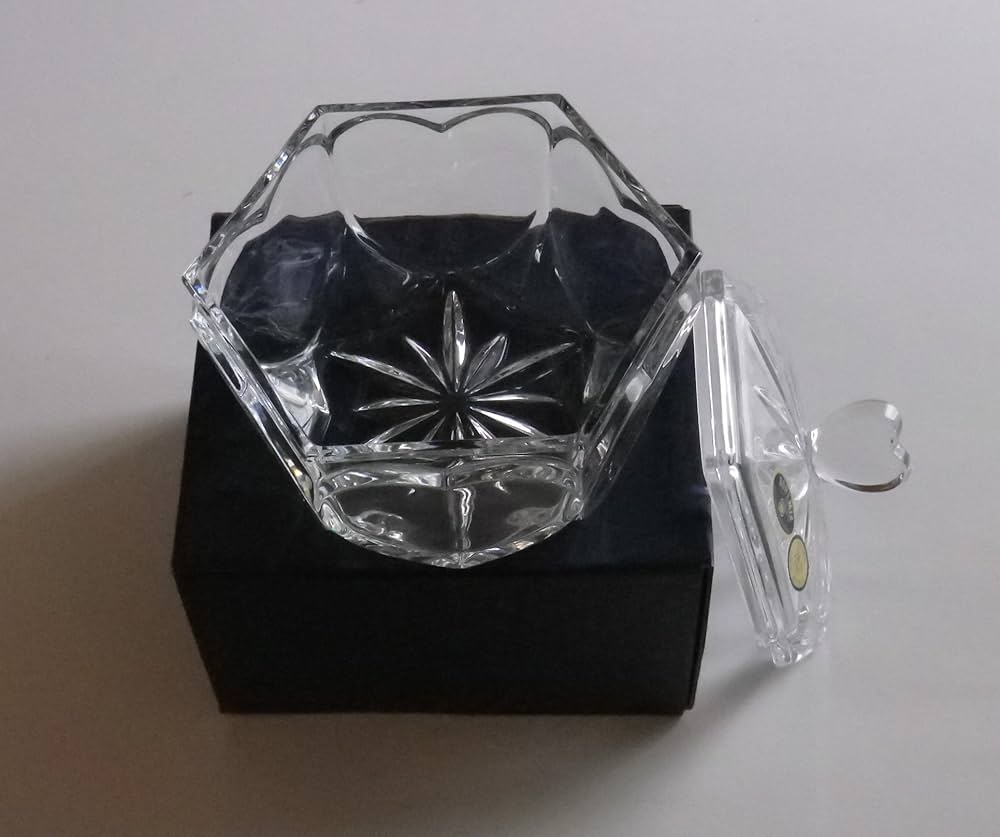 Amazon.co.jp: ボヘミアングラス クリスタル ボックス 小物入れ